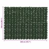 Écran de balcon avec feuilles Vert foncé 200 x 150 cm 647241647241