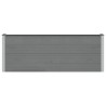 Jardinière surélevée Gris 200 x 30 x 72 cm WPC et Aluminium 647252647252