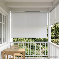 Store roulant extérieur protection UV Blanc Polyester 647259647259