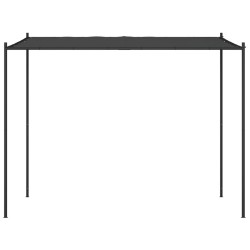 Belvédère anthracite 3x3 m 180 g/m² tissu et acier 647266647266