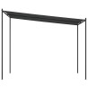 Belvédère anthracite 3x3 m 180 g/m² tissu et acier 647266647266