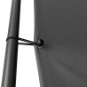 Belvédère anthracite 3x3 m 180 g/m² tissu et acier 647266647266