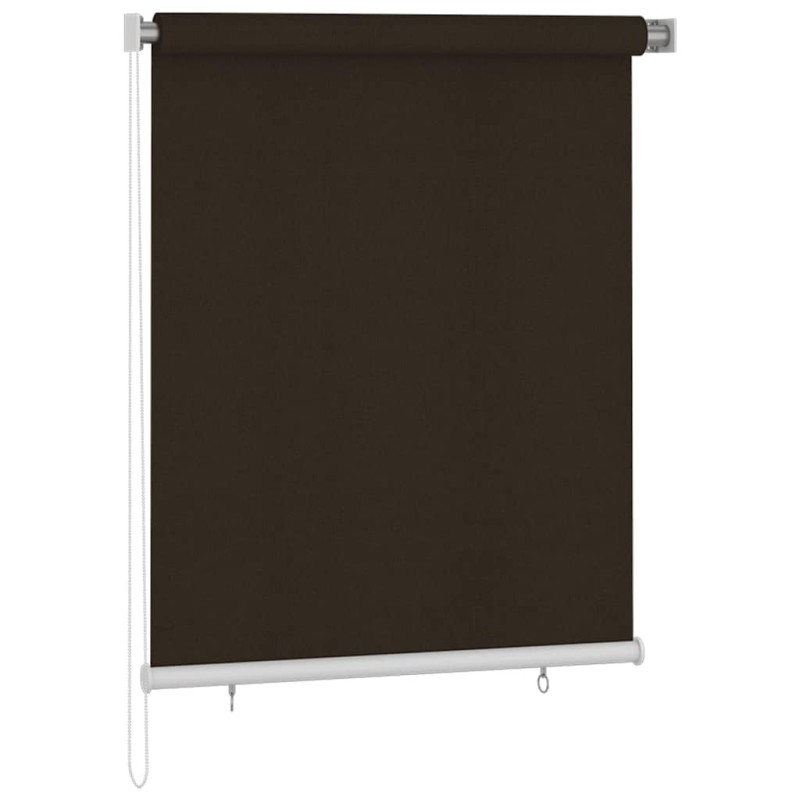 Store roulant d'extérieur 125 (l) x 140 (H) cm marron 647267647267