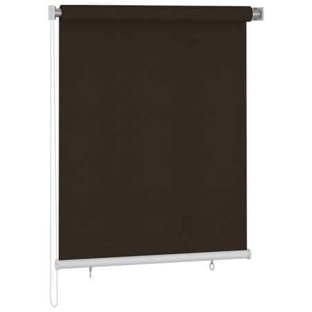 Store roulant d'extérieur 125 (l) x 140 (H) cm marron 647267647267