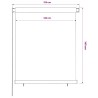 Store roulant d'extérieur 125 (l) x 140 (H) cm marron 647267647267