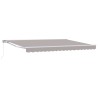Auvent rétractable manuel Gris clair 4 × 3,5 m 647269647269