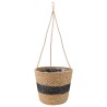 Paniers à plantes en herbe de mer 3 pcs Naturel et noir 647280647280