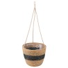Paniers à plantes en herbe de mer 3 pcs Naturel et noir 647280647280