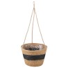 Paniers à plantes en herbe de mer 3 pcs Naturel et noir 647280647280