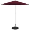 Parasol de jardin avec base 230 x 230 cm Polyester 647284647284