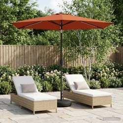 Parasol de jardin avec lumières LED et base 270 x 270 cm 647285647285