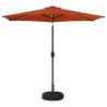 Parasol de jardin avec lumières LED et base 270 x 270 cm 647285647285