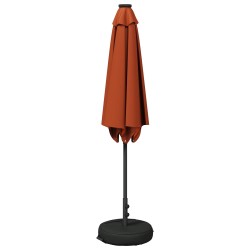 Parasol de jardin avec lumières LED et base 270 x 270 cm 647285647285
