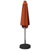 Parasol de jardin avec lumières LED et base 270 x 270 cm 647285647285