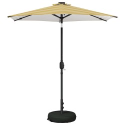 Parasol de jardin avec lumières LED et base 230 x 230 cm 647286647286