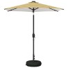 Parasol de jardin avec lumières LED et base 230 x 230 cm 647286647286