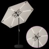Parasol de jardin avec lumières LED et base 230 x 230 cm 647286647286