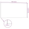 Panneaux muraux 5 pcs Marron 100 x 50 cm Mousse EPS 647287647287
