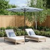 Parasol de jardin avec base 270 x 270 cm Polyester 647288647288