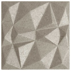 Panneaux muraux 12 pcs Béton Diamant 50 x 50 cm Mousse XPS 647292647292