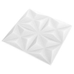 Panneaux muraux 24 pcs Blanc Origami 50 x 50 cm Mousse XPS 647302647302