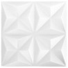 Panneaux muraux 24 pcs Blanc Origami 50 x 50 cm Mousse XPS 647302647302