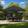 Pavillon 3 x 3 m Anthracite Polyester et Acier 190 gsm 647305647305