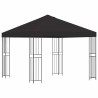 Pavillon 3 x 3 m Anthracite Polyester et Acier 190 gsm 647305647305