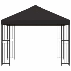 Pavillon 3 x 3 m Anthracite Polyester et Acier 190 gsm 647305647305