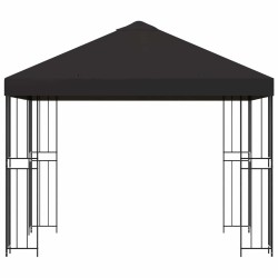 Pavillon 3 x 3 m Anthracite Polyester et Acier 190 gsm 647305647305