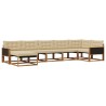 Ensemble de canapés d'extérieur 7 pcs Naturel et Beige 647307647307