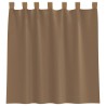 Voilages à œillets 2 pcs marron clair 140 x 140 cm 647311647311