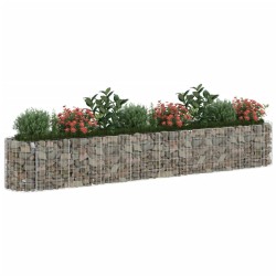 Lit surélevé à gabion Fer galvanisé 330x50x50 cm 647316647316