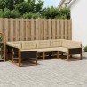 Ensemble de canapés d'extérieur 6 pcs Naturel et Beige 647319647319