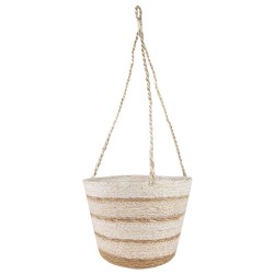 Paniers à plantes en herbe de mer 3 pcs Naturel, Blanc et Beige 647337647337