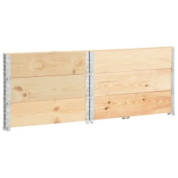 Jardinières surélevées 3 pcs 100x100 cm Bois de pin solide 647338647338