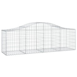 Paniers à gabions arqués 9 pcs 200x50x60/80 cm Fer galvanisé 647347647347