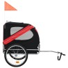 Remorque de vélo pour animaux de compagnie rouge et noir 647349647349