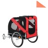 Remorque de vélo pour animaux de compagnie rouge et noir 647349647349