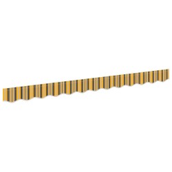 Remplacement de lambrequin Jaune et Gris 2,5 m Polyester 647350647350