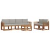 Ensemble de canapés d'extérieur 7 pcs Gris Naturel et Clair 647357647357