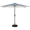 Parasol de jardin avec lumières LED et base 300 x 300 cm 647359647359