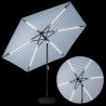 Parasol de jardin avec lumières LED et base 300 x 300 cm 647359647359