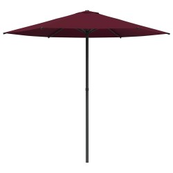 Parasol de jardin 230 x 230 cm Polyester Rectangulaire Bordeaux 647360647360