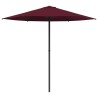 Parasol de jardin 230 x 230 cm Polyester Rectangulaire Bordeaux 647360647360