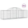 Paniers à gabions arqués 11 pcs 200x50x60/80 cm Fer galvanisé 647369647369