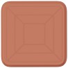 Plateau carré à fleurs 6 pcs Rouge brique 21 x 21 x 2 cm 647375647375