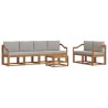 Ensemble de canapés d'extérieur 7 pcs Gris Naturel et Clair 647392647392