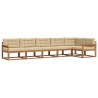 Ensemble de canapés d'extérieur 6 pcs Naturel et Beige 647398647398
