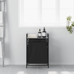 Panier à linge 1 compartiment avec étagère Gris Sonoma 647401647401